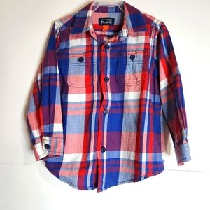 The Children's Place boys long sleeve button down shirt size: 3T
